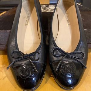 Chanel Ballerina - Lambskin & Patent Cap Toe
